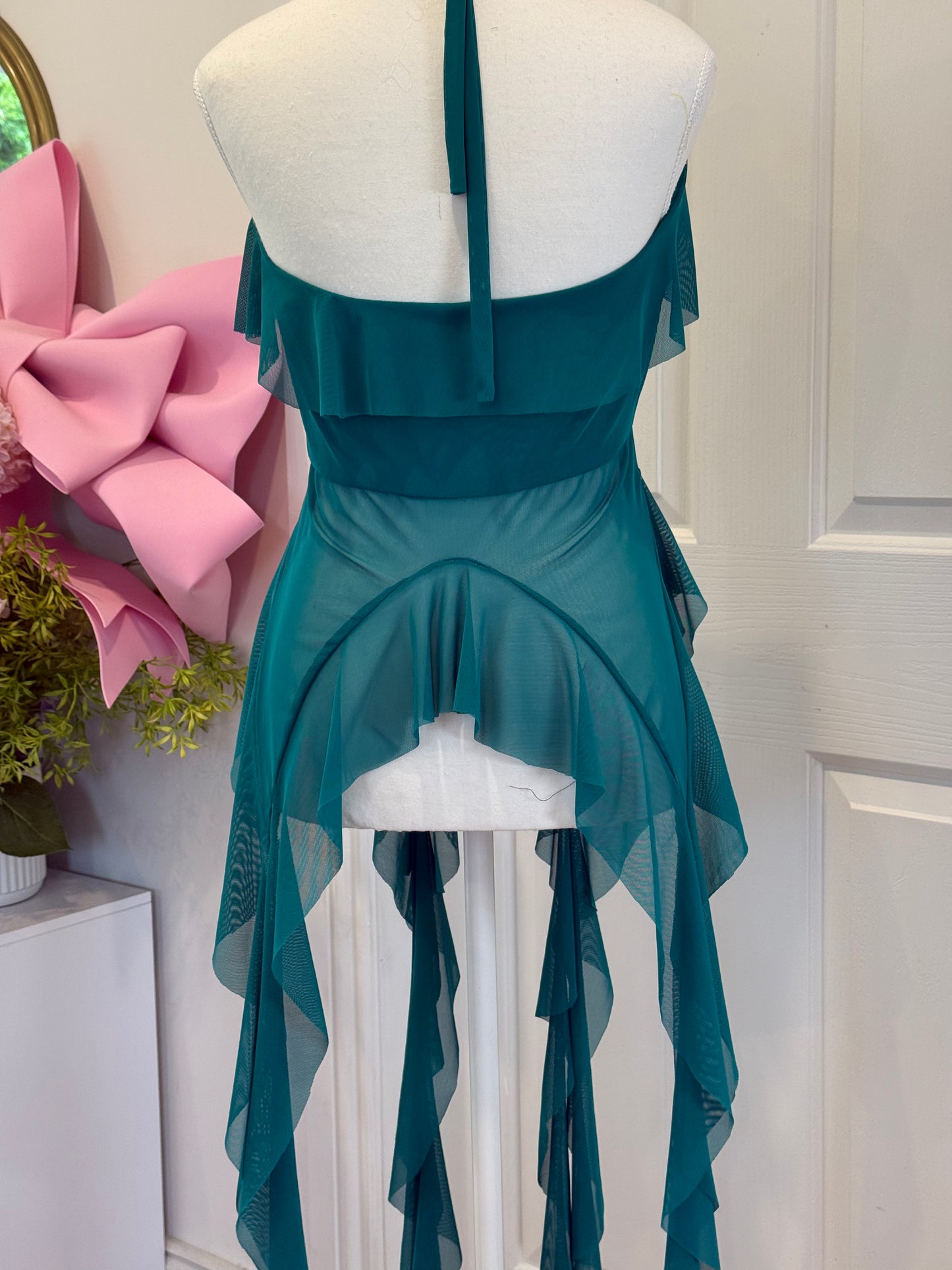 Jellyfish Overdress - Emerald Tulle Mesh