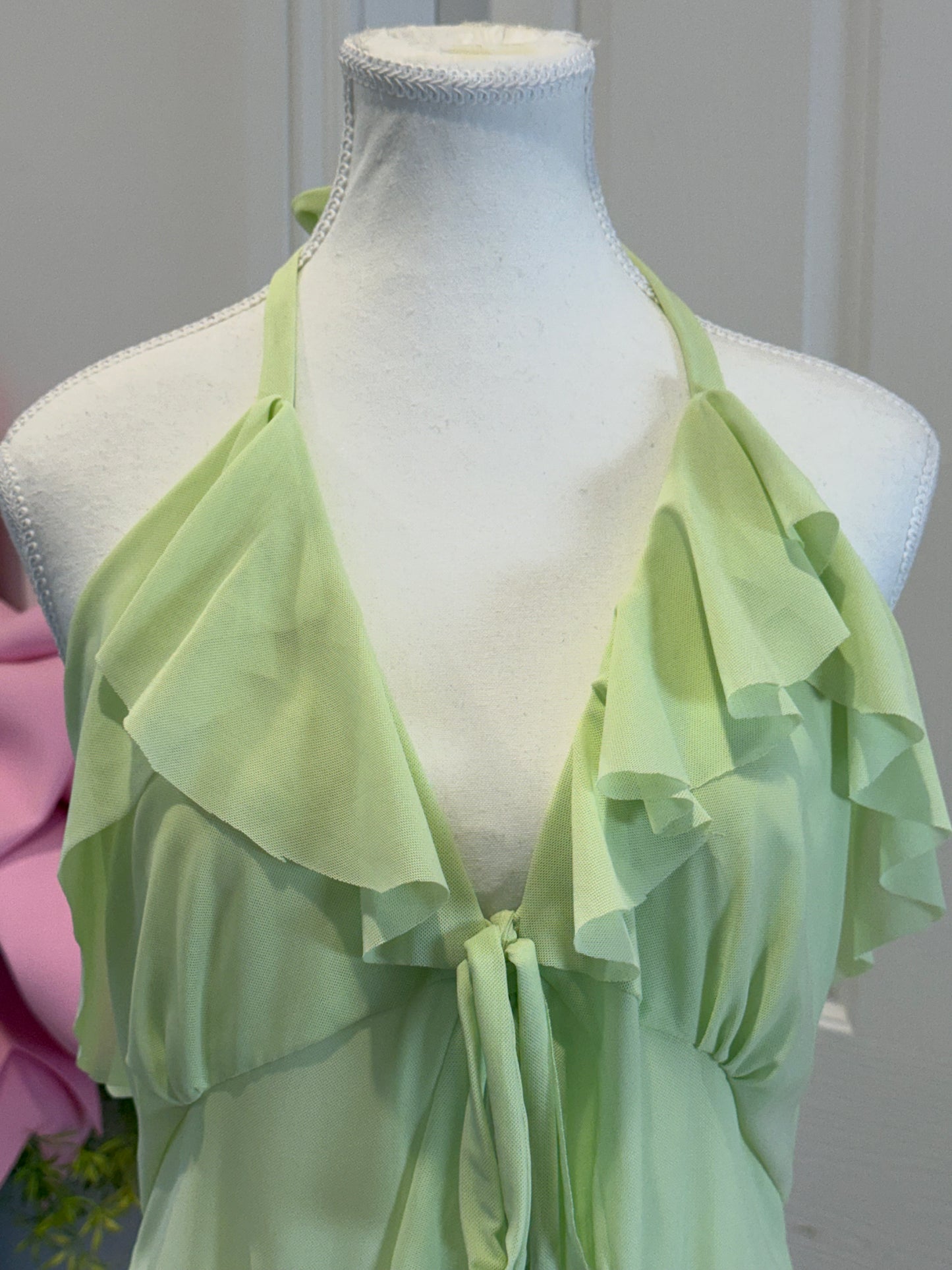 Jellyfish Overdress - Green Tulle Mesh