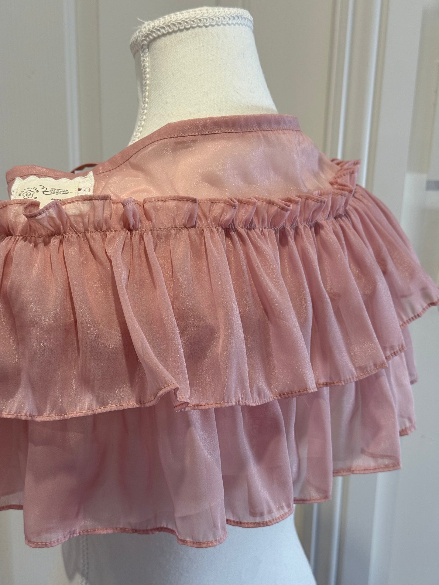 Overskirt - Dusty Rose tulle