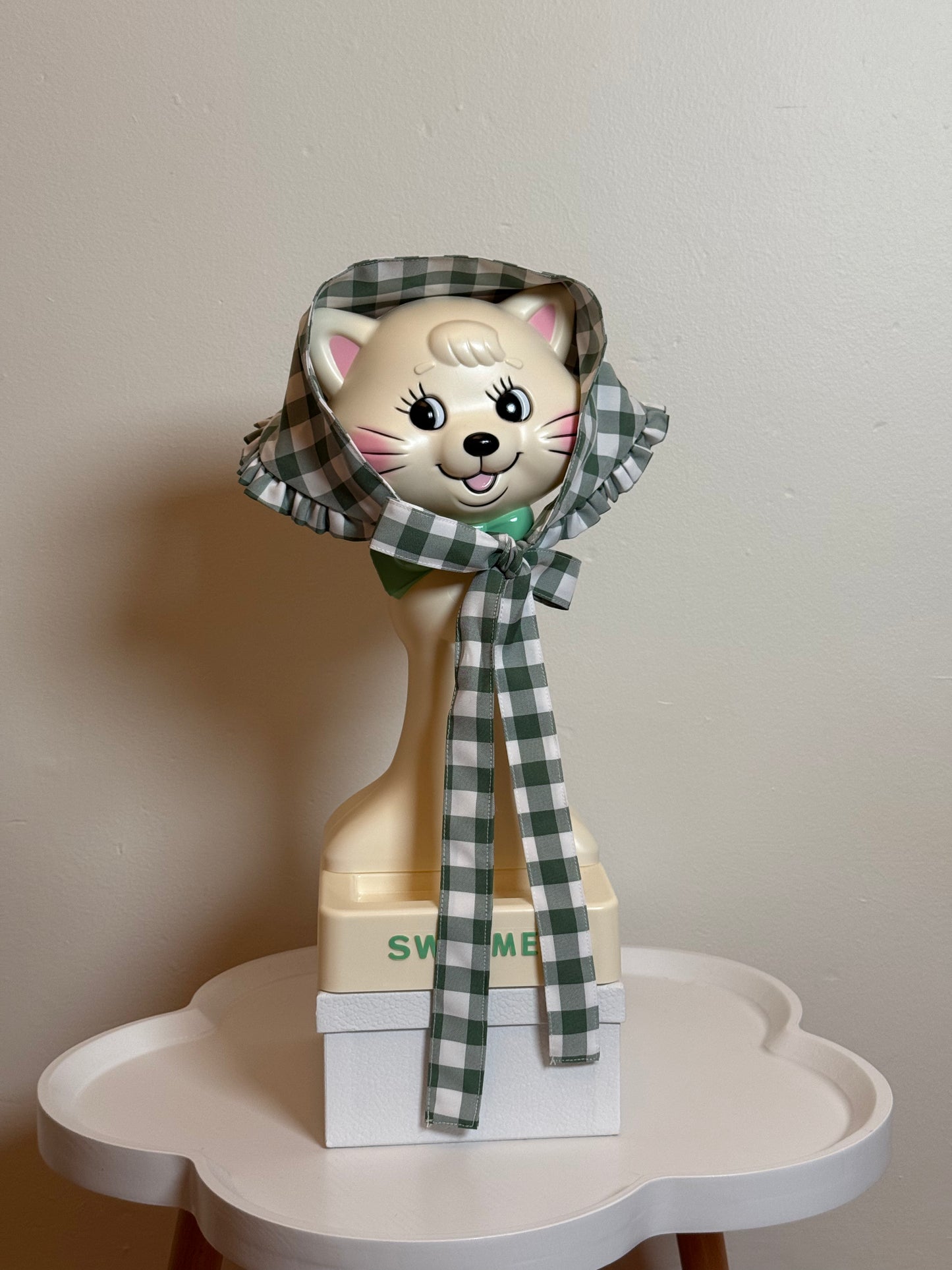 Cotton x Poly Blend - Sage Green Check (Large)