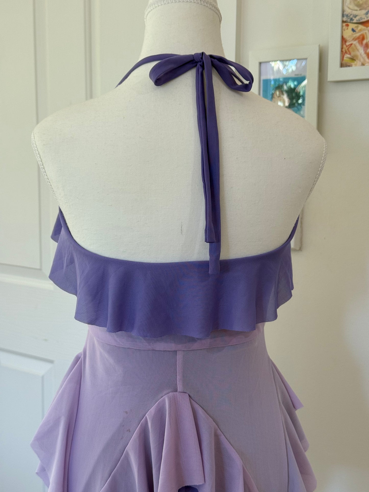 Duotone Jellyfish Overdress - Purple x Lavender Tulle Mesh