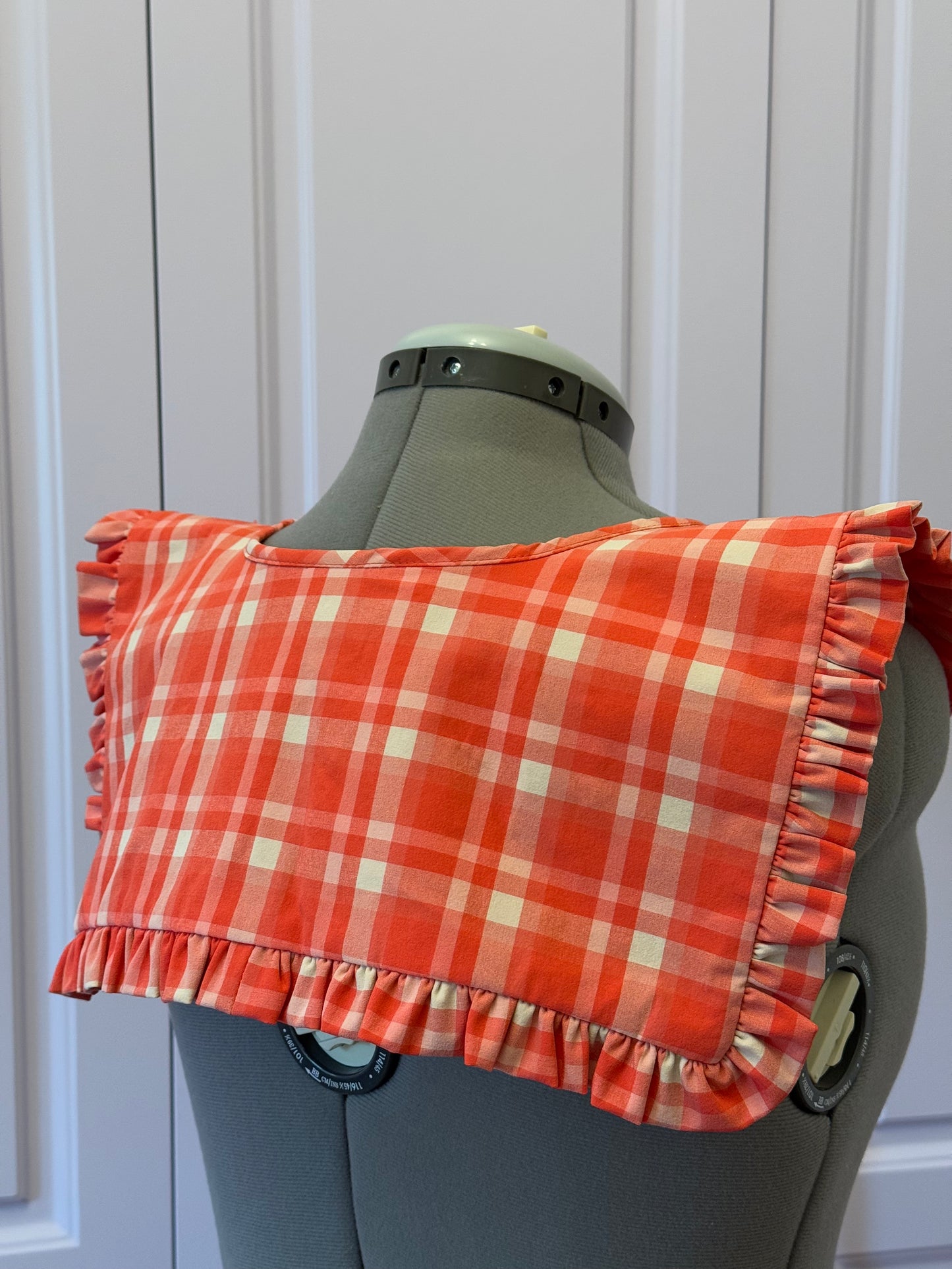 Sailor collar - Red Picnic Check Cotton x Poly