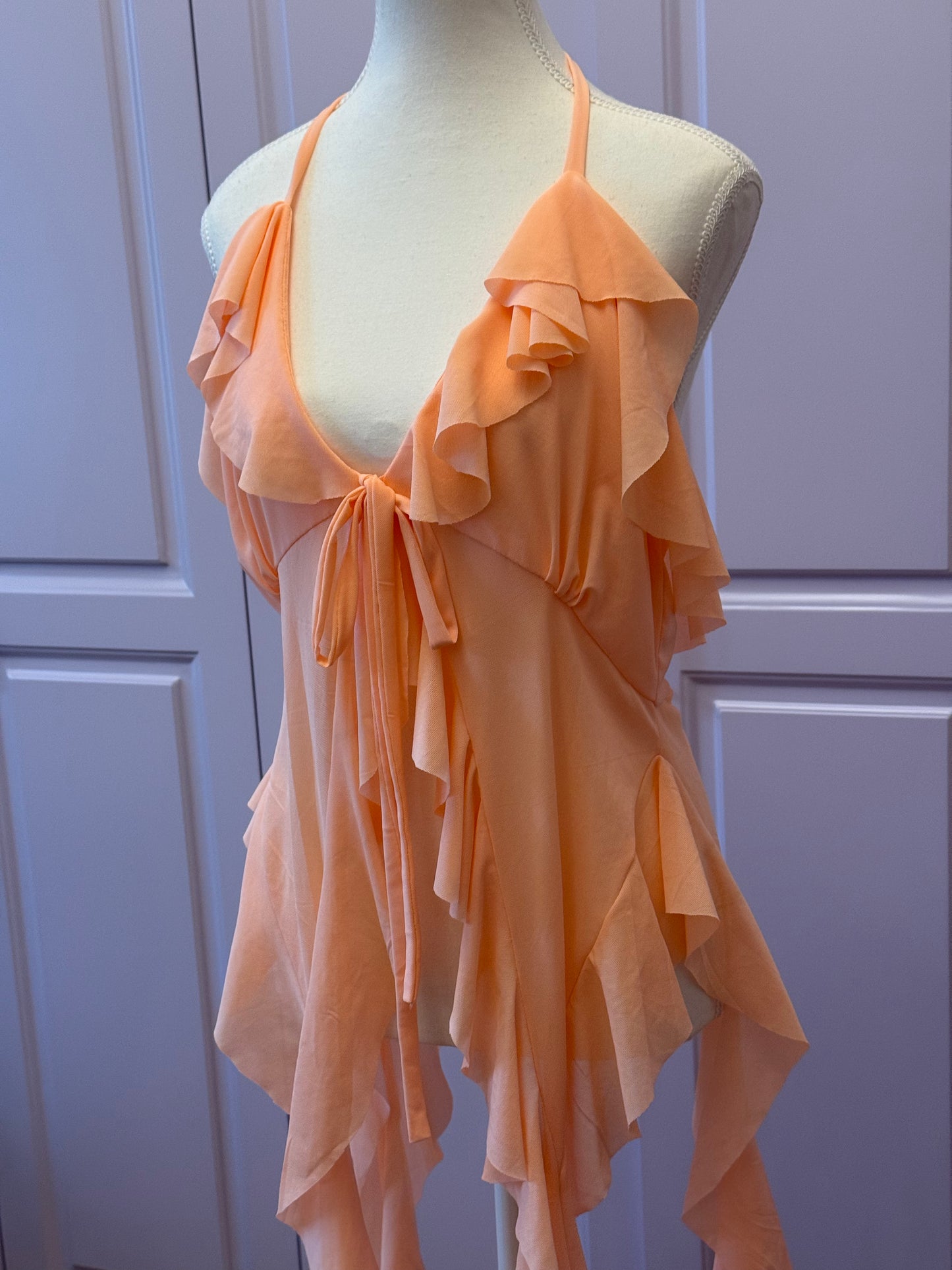 Mesh Tulle - Peach