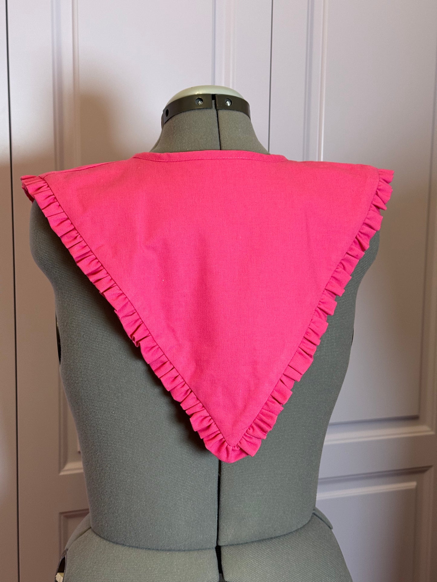 Triangle collar - Pink Linen