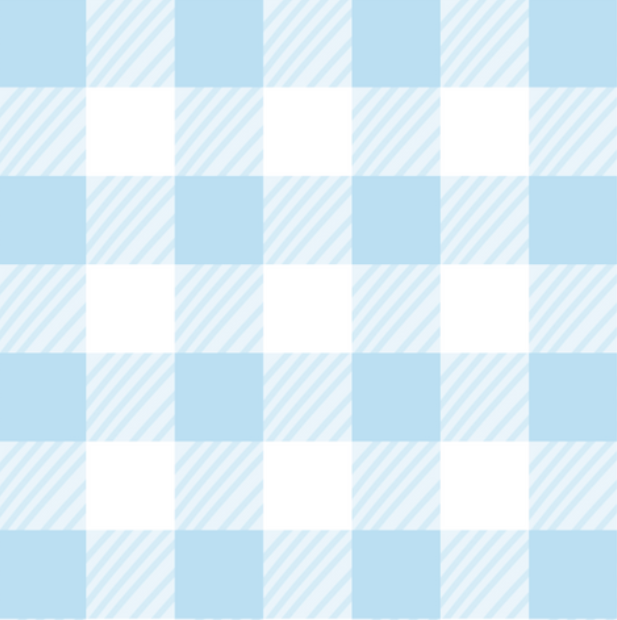 Cotton x Poly Blend - Baby Blue Check (Large) (Small)
