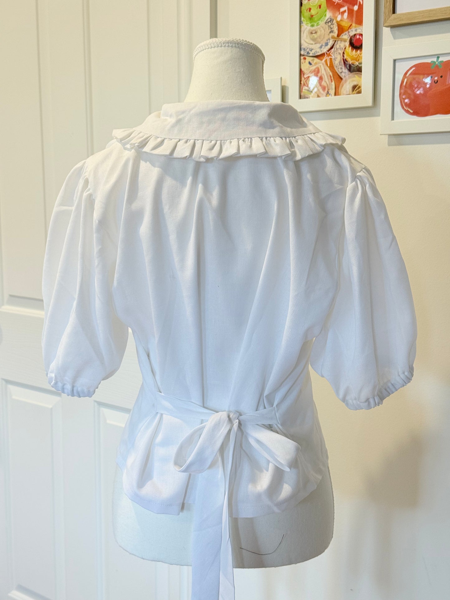 Eloise Top - White Linen