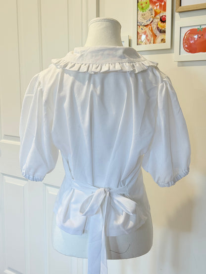 Eloise Top - White Linen