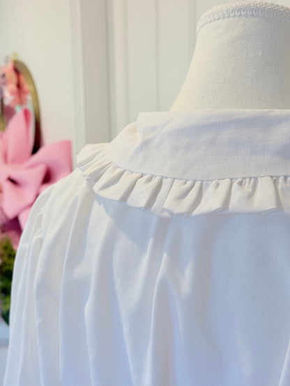 Eloise Top - White Linen