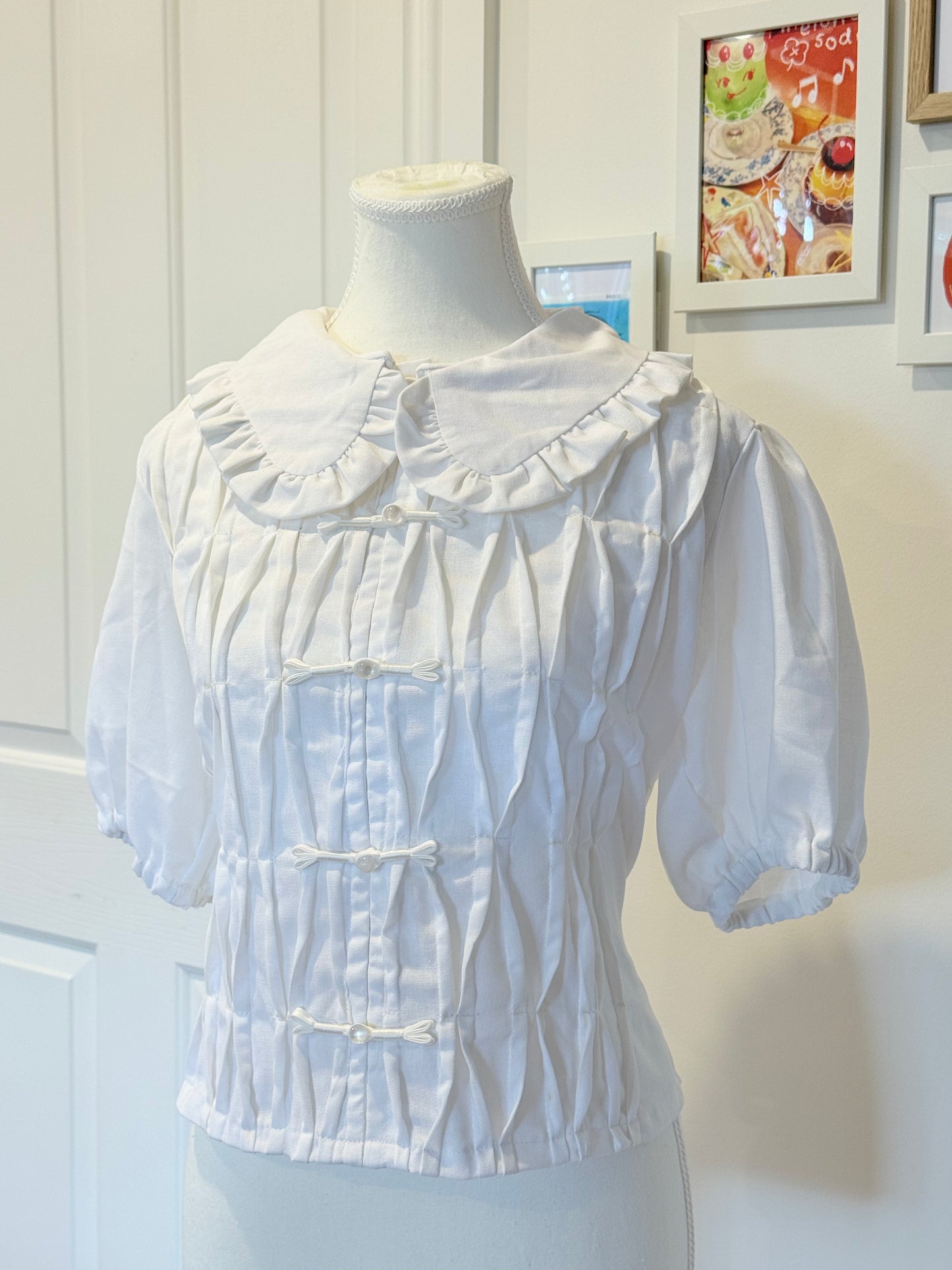 Eloise Top - White Linen