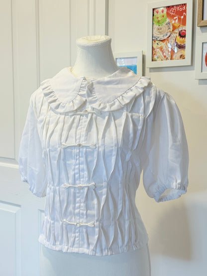 Eloise Top - White Linen