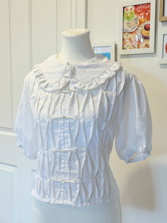 Eloise Top - White Linen