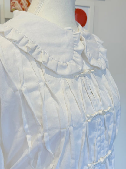 Eloise Top - White Linen
