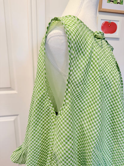 Cabbage Patch Set - Green Gingham Cotton