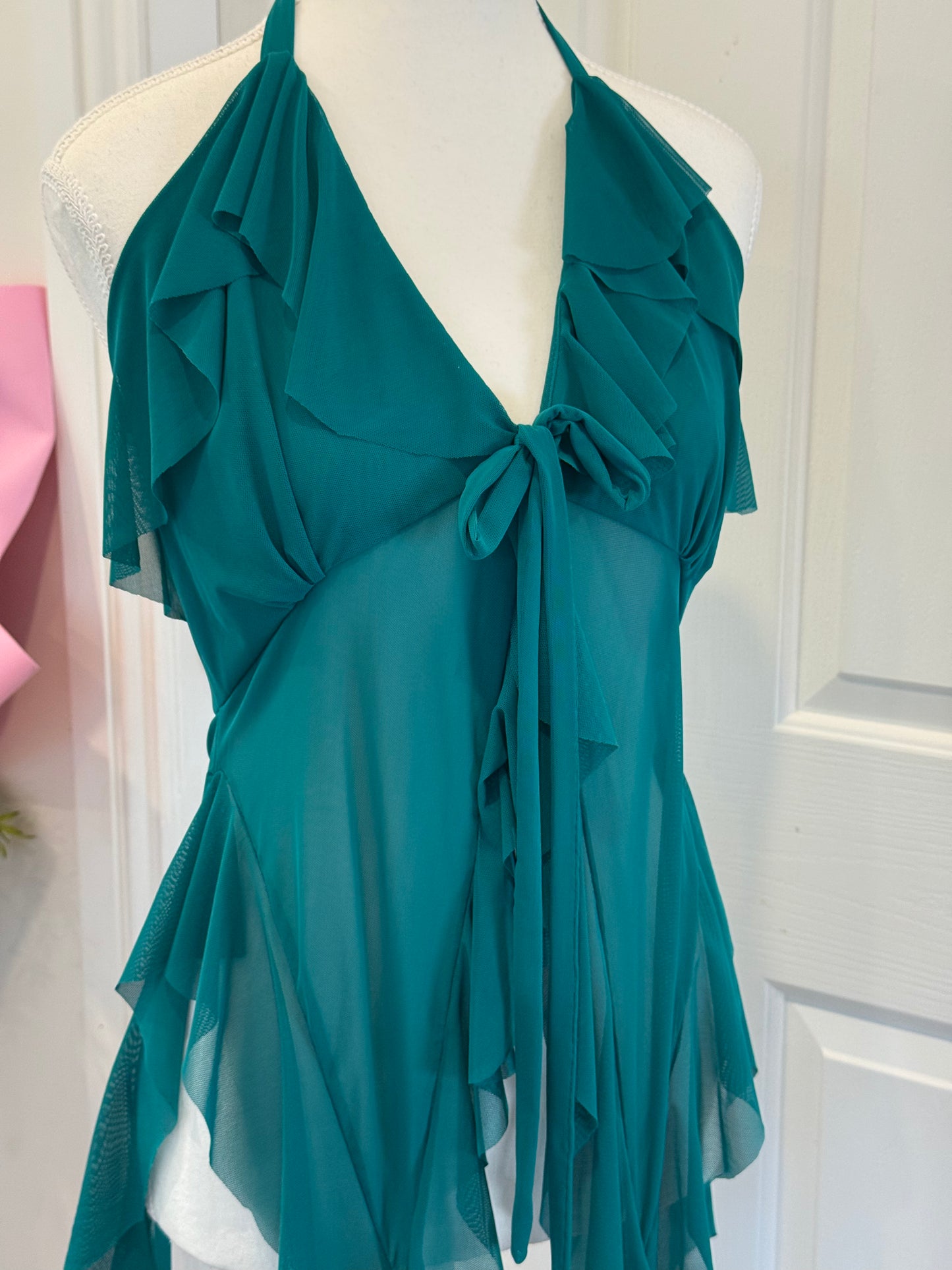 Jellyfish Overdress - Emerald Tulle Mesh