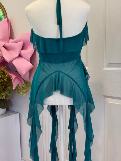 Jellyfish Overdress - Emerald Tulle Mesh