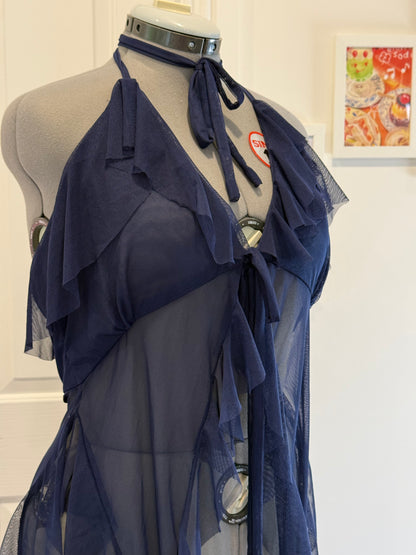 Jellyfish Overdress - Navy Tulle Mesh