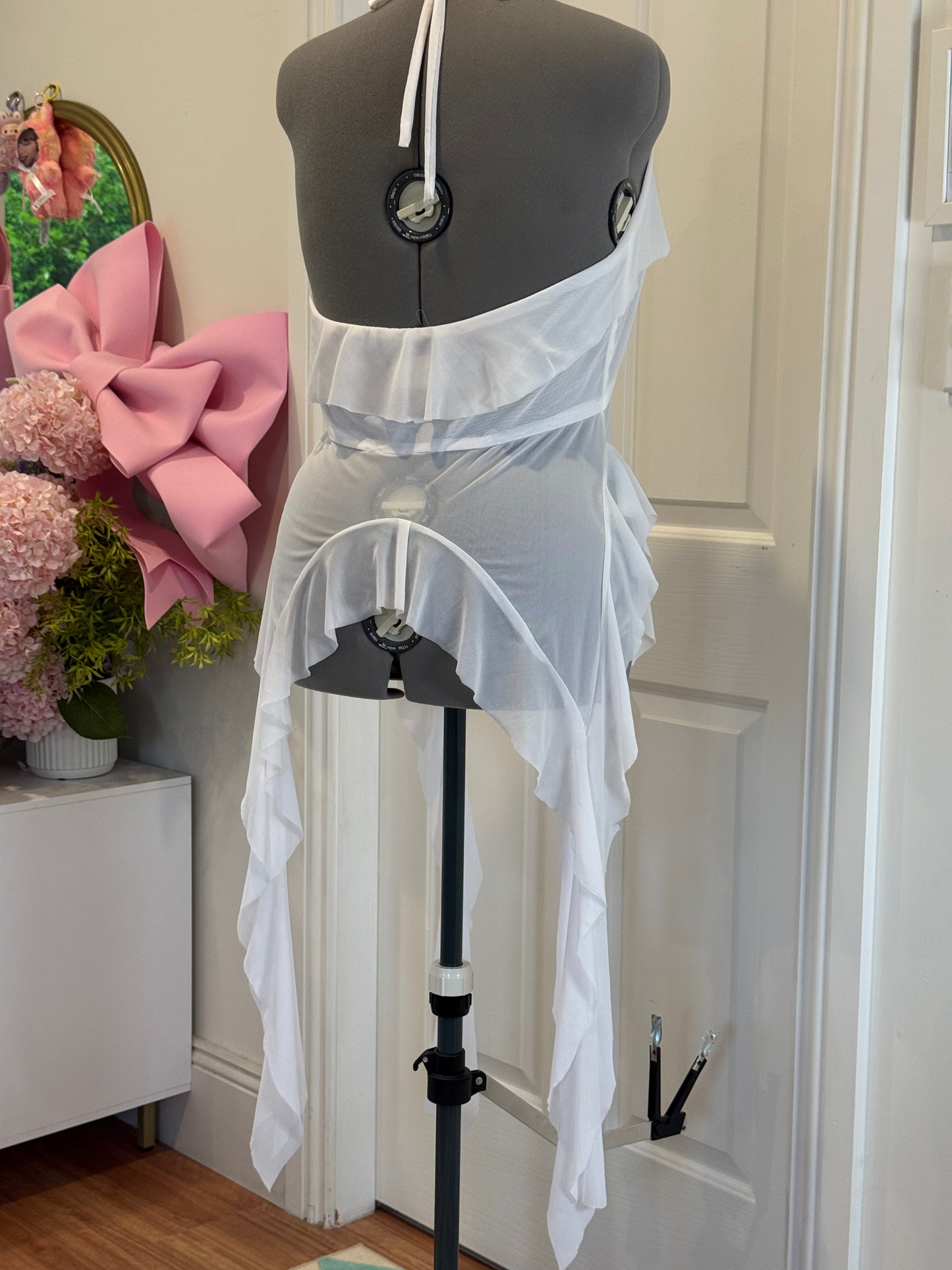 Jellyfish Overdress - White Tulle Mesh