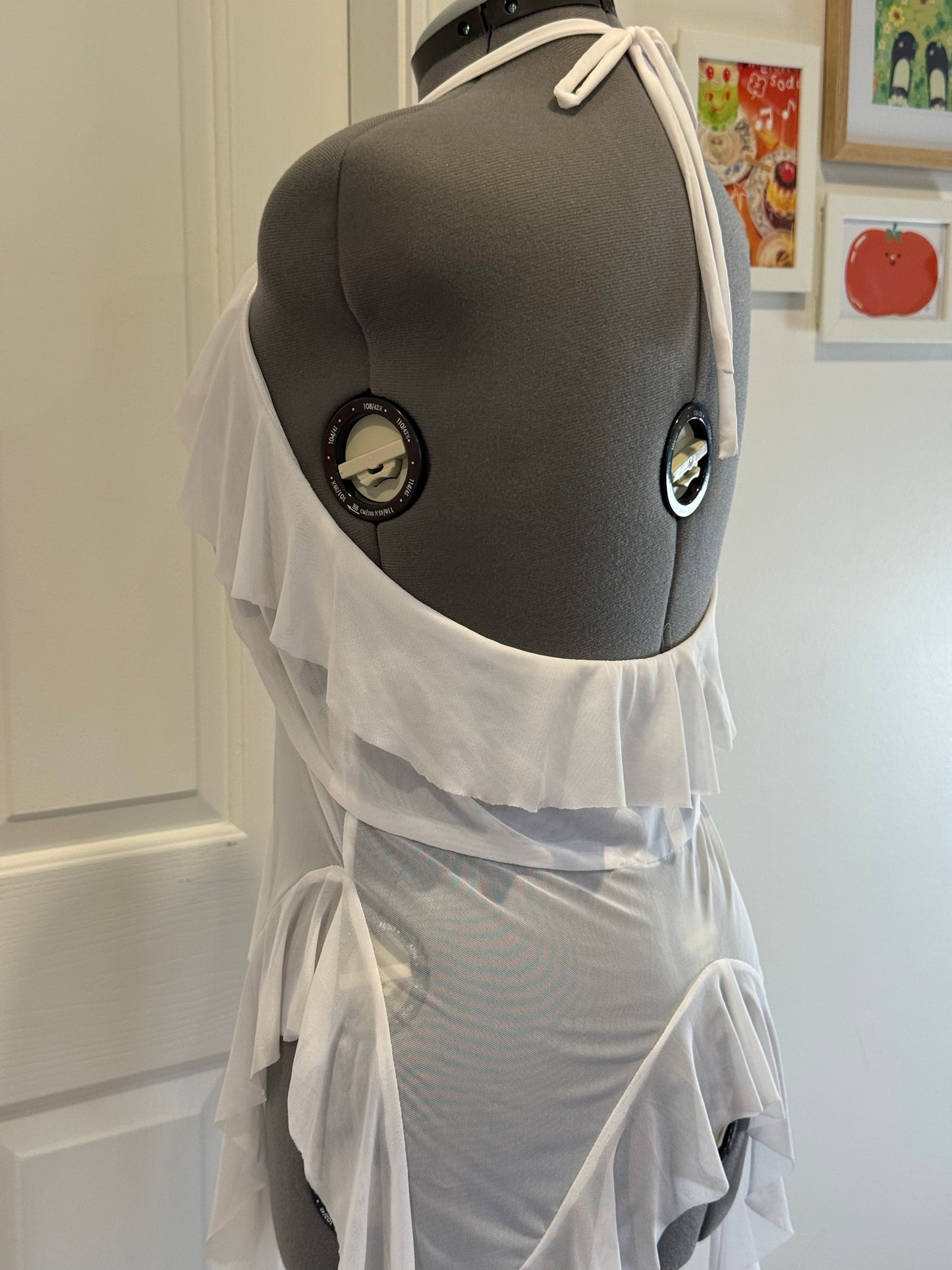 Jellyfish Overdress - White Tulle Mesh