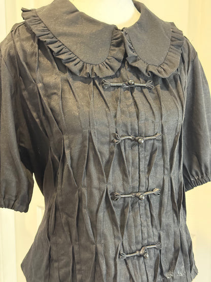 Eloise Top - Black Linen