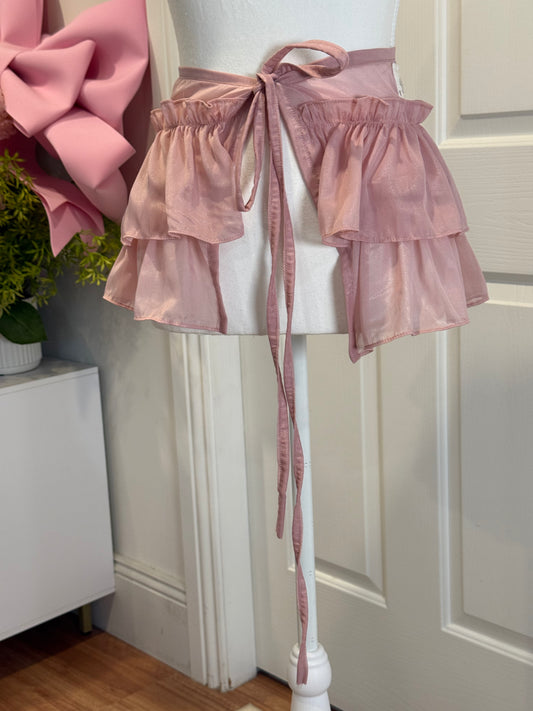 Overskirt - Dusty Rose tulle