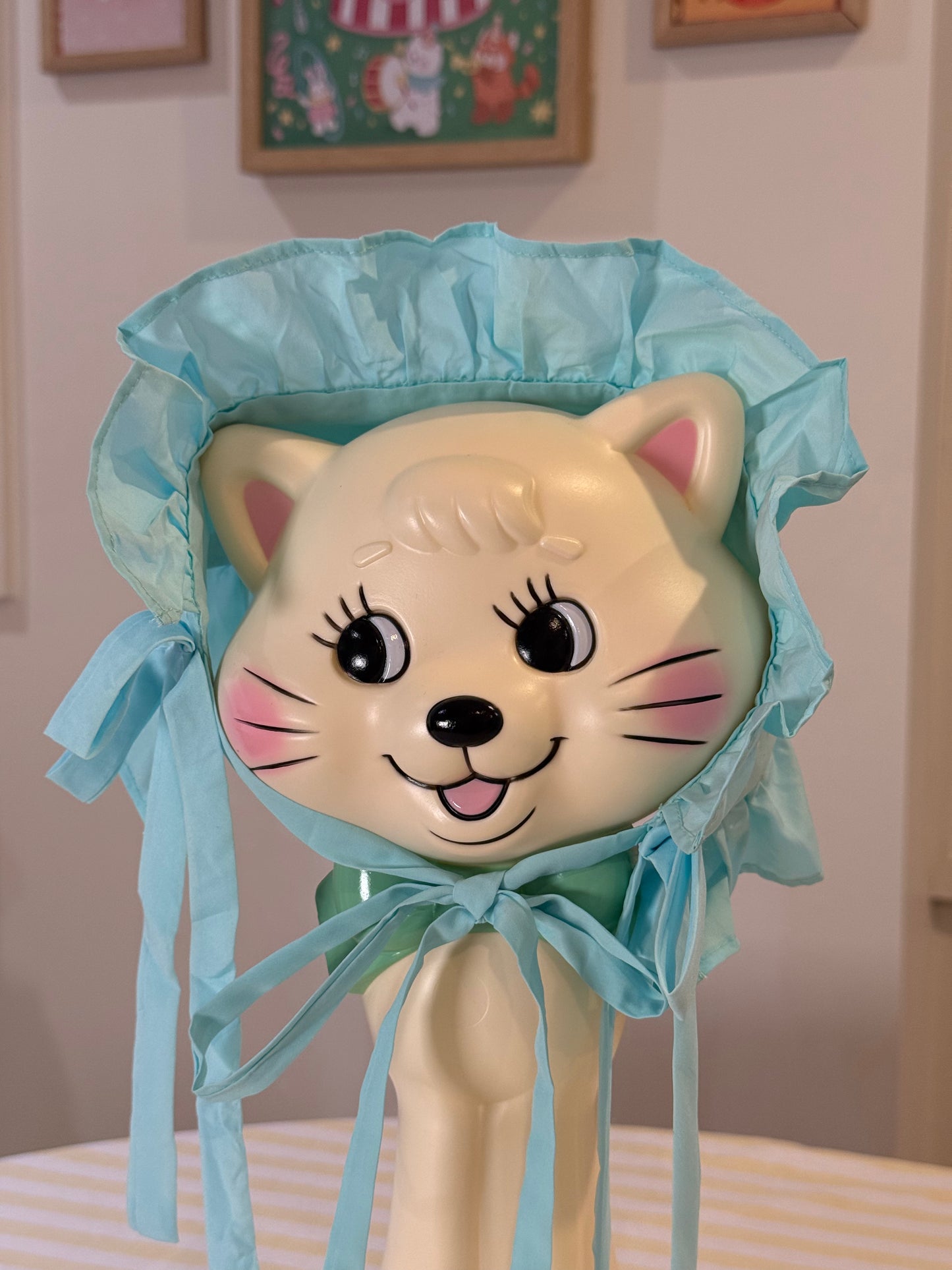 Headdress - Blue Cotton