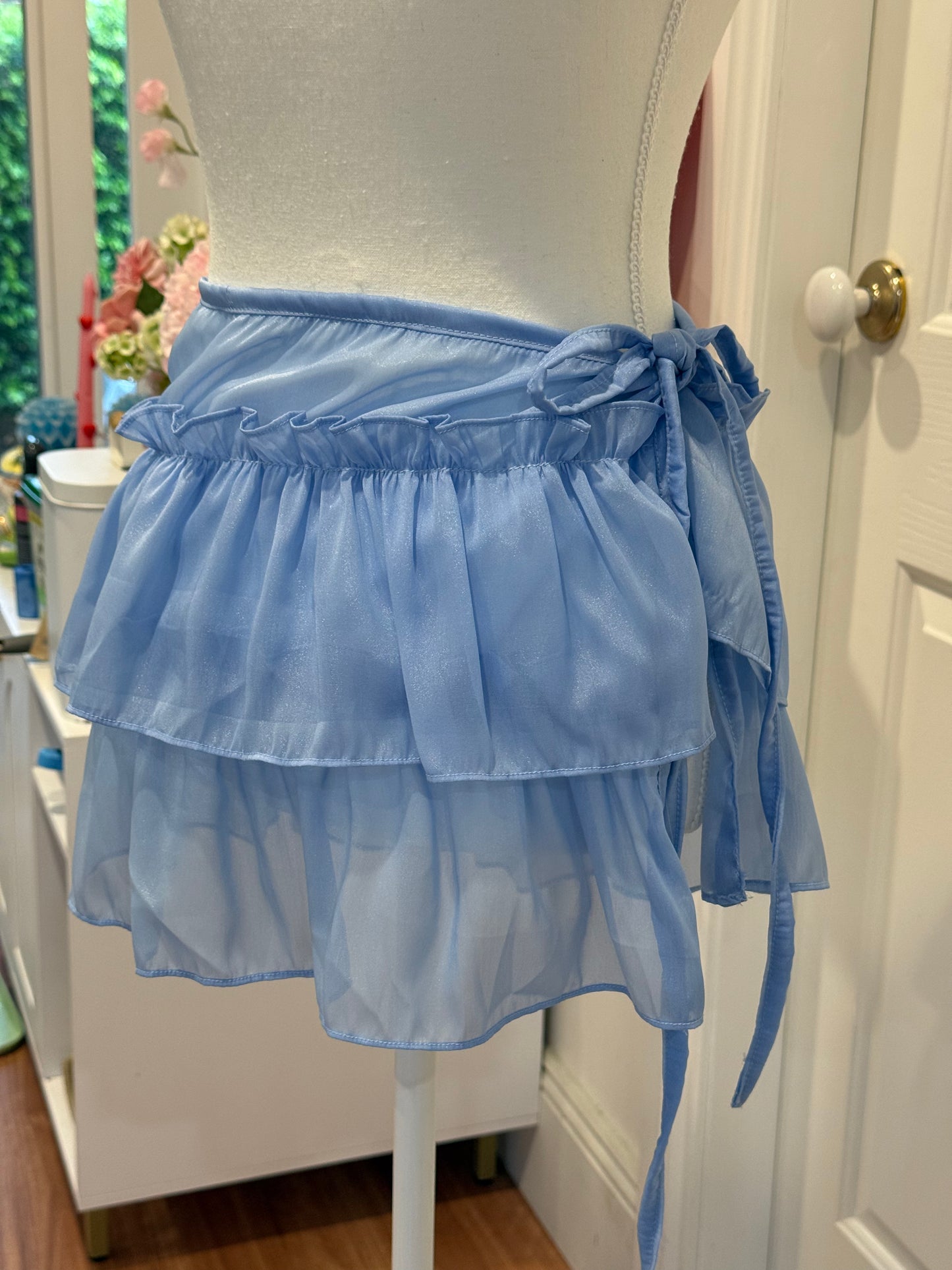 Overskirt - Blue tulle