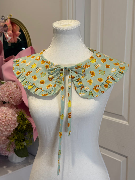 Sailor collar - Sea Creatures Pastries Japanese Cotton