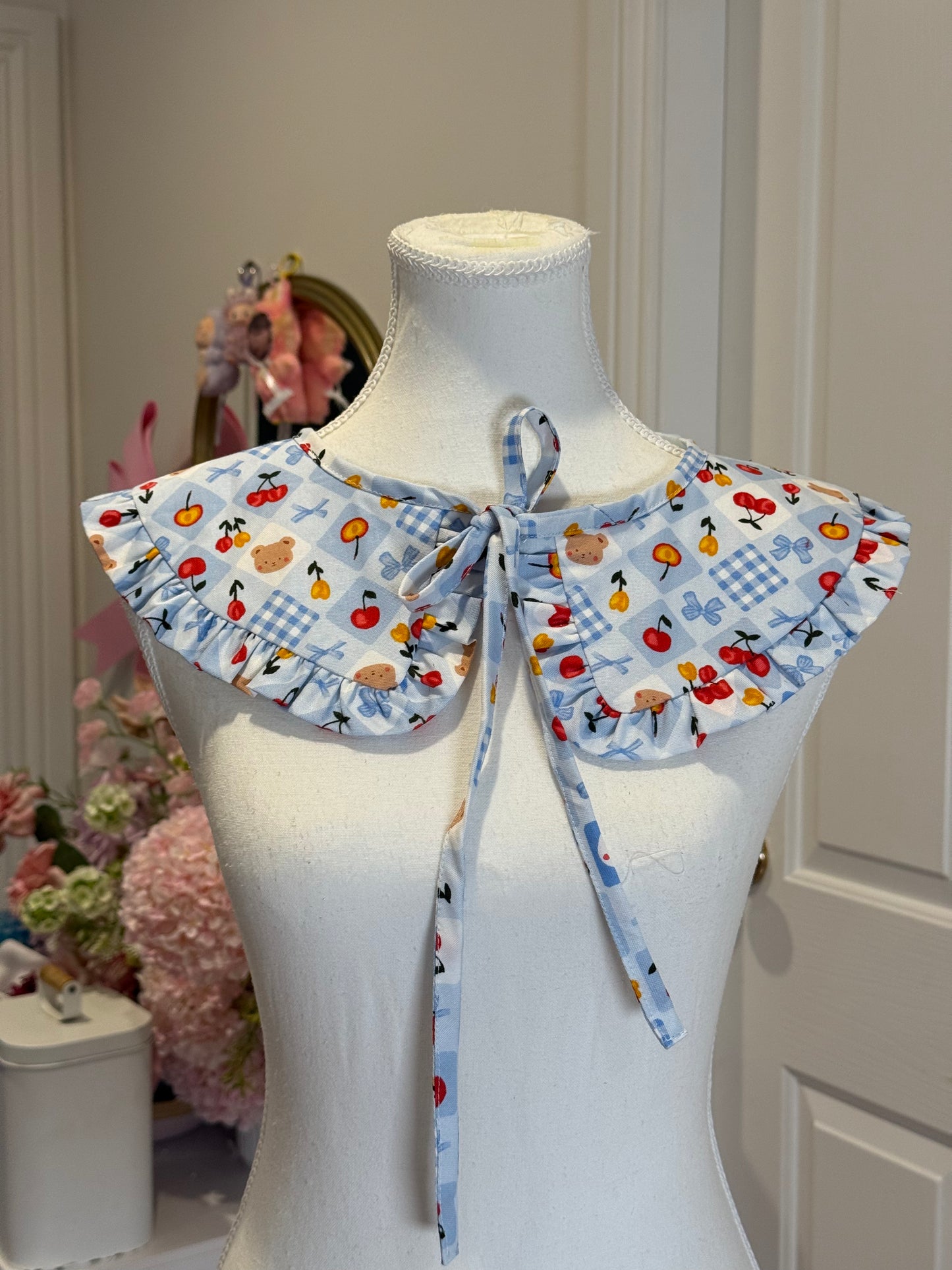 Sailor collar - Cute Blue Patchwork Japanese Cotton
