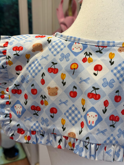 Sailor collar - Cute Blue Patchwork Japanese Cotton