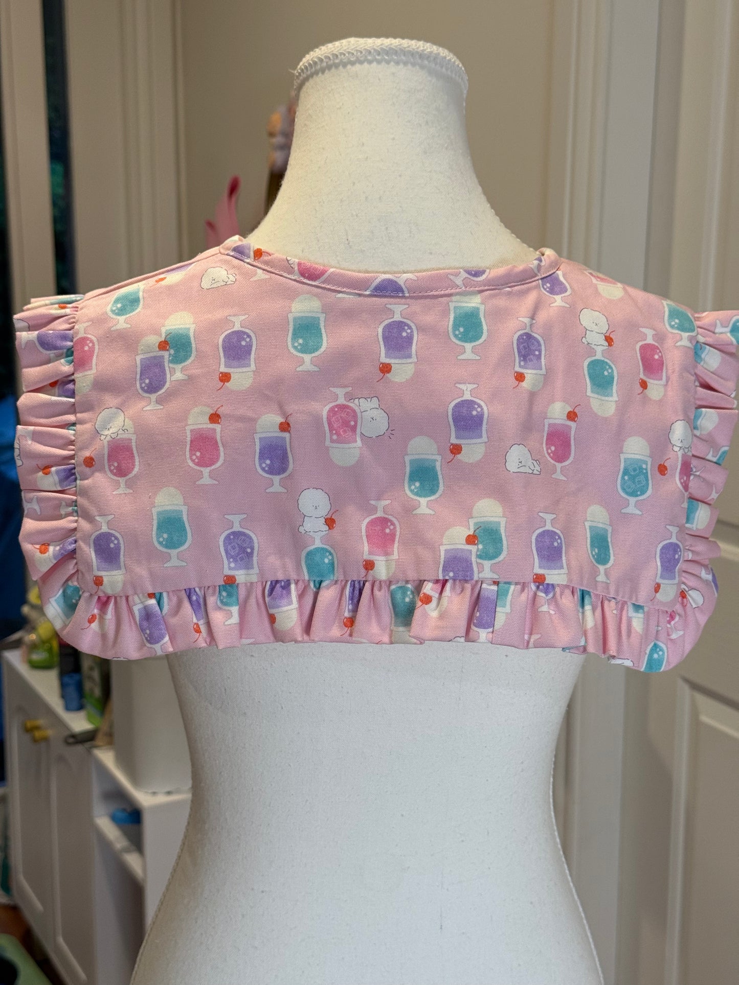 Mini Madoka collar - Bichon Melon Soda Japanese Cotton