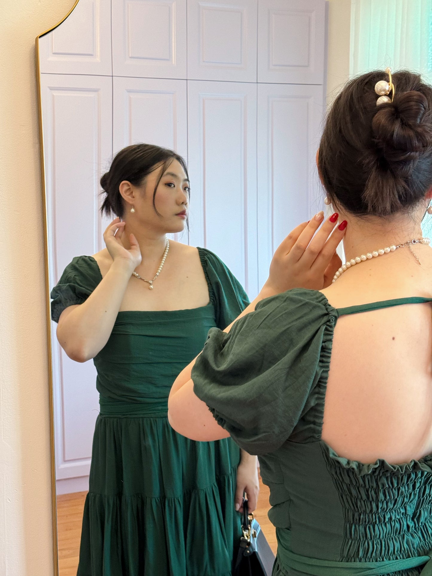 Linen x Silk - Emerald