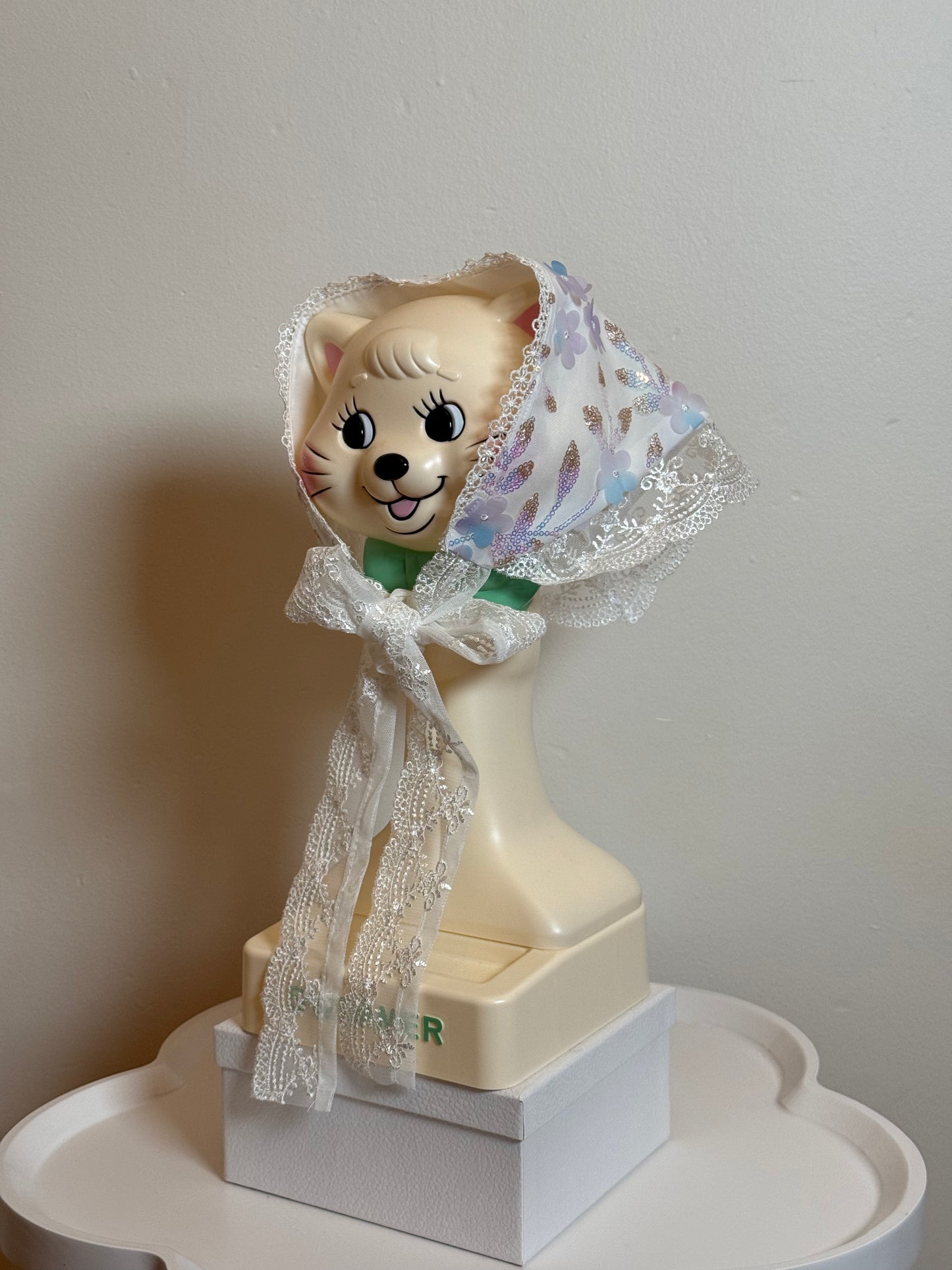 Babushka Scarf - Multicolour Sequin Floral