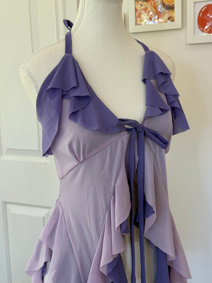 Duotone Jellyfish Overdress - Purple x Lavender Tulle Mesh