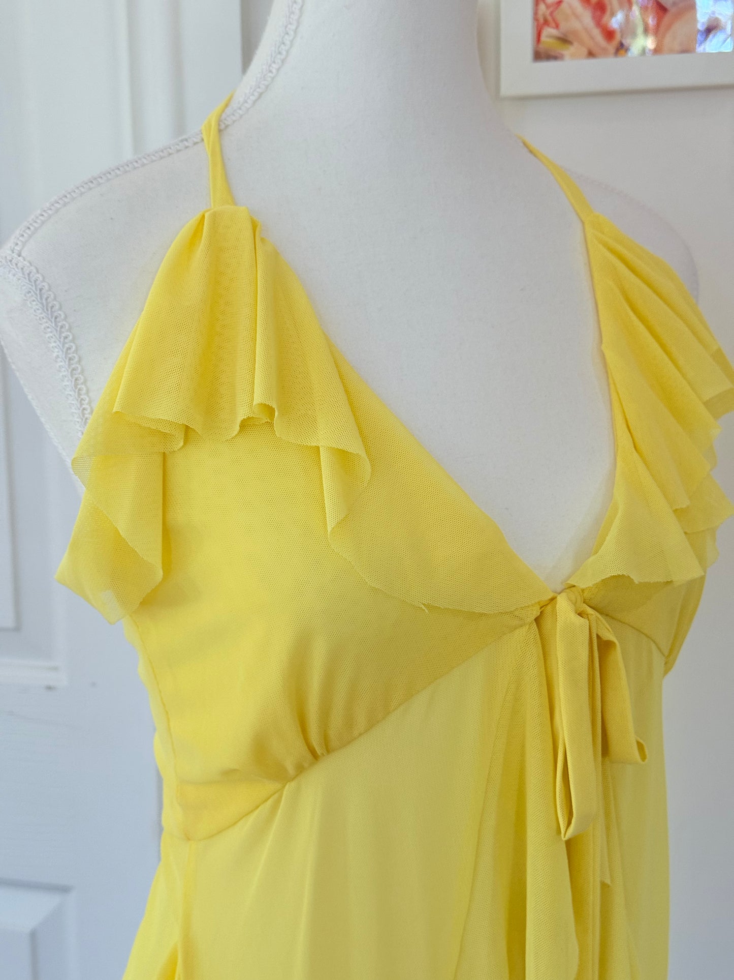 Jellyfish Overdress - Yellow Tulle Mesh