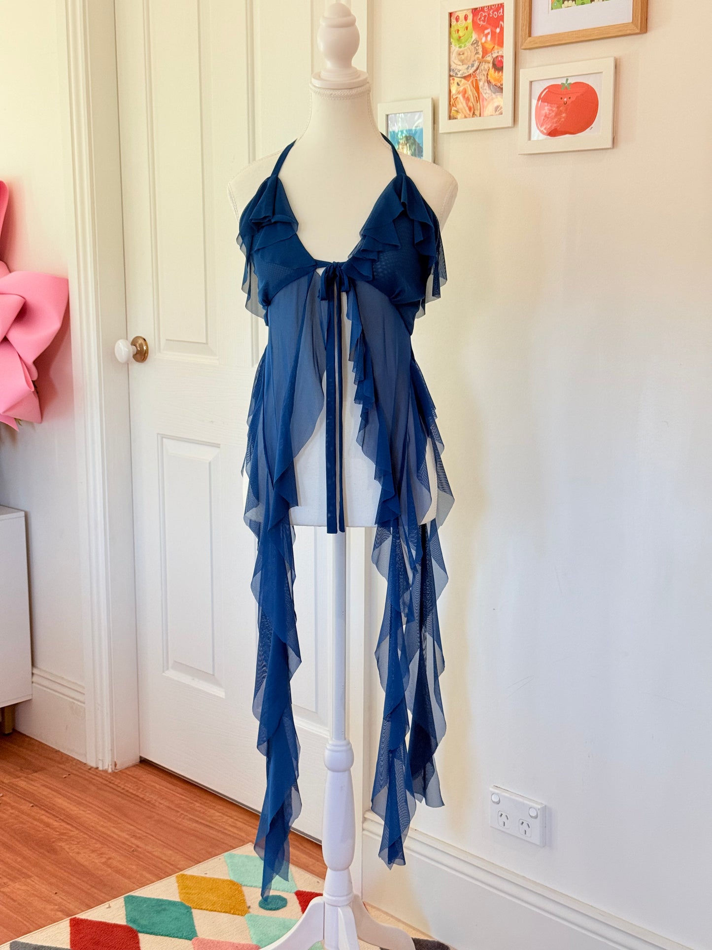 Jellyfish Overdress - Teal Tulle Mesh