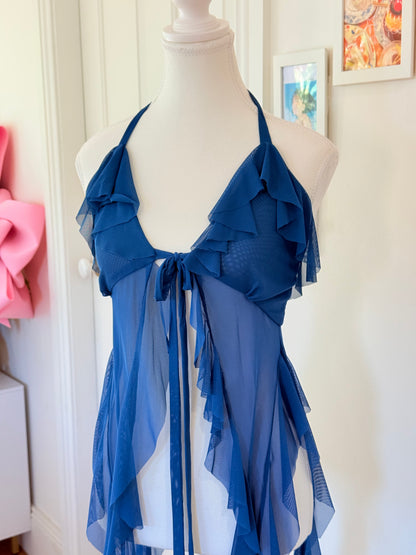 Jellyfish Overdress - Teal Tulle Mesh