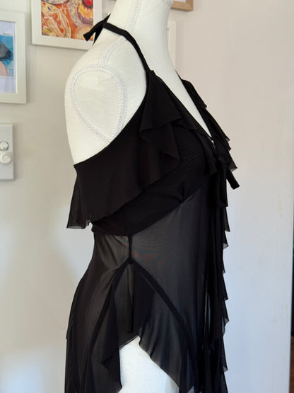 Jellyfish Overdress - Black Tulle Mesh