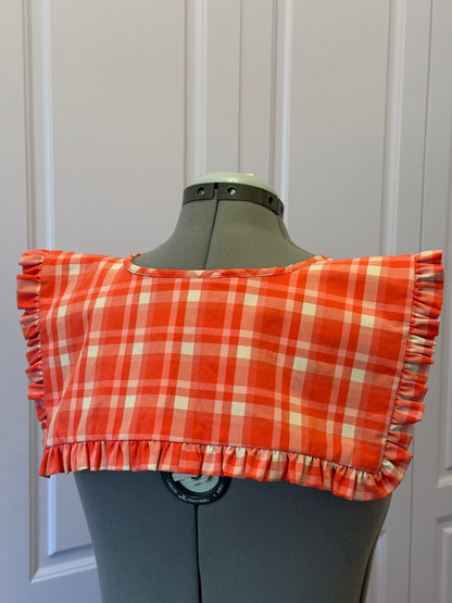 Sailor collar - Red Picnic Check Cotton x Poly