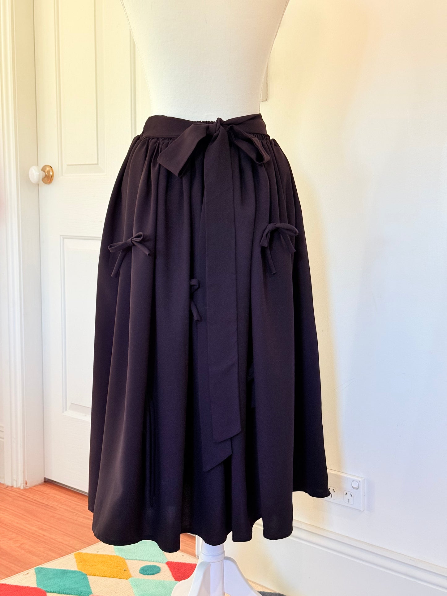 Aiko skirt - Black Cotton x Poly