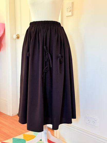 Aiko skirt - Black Cotton x Poly