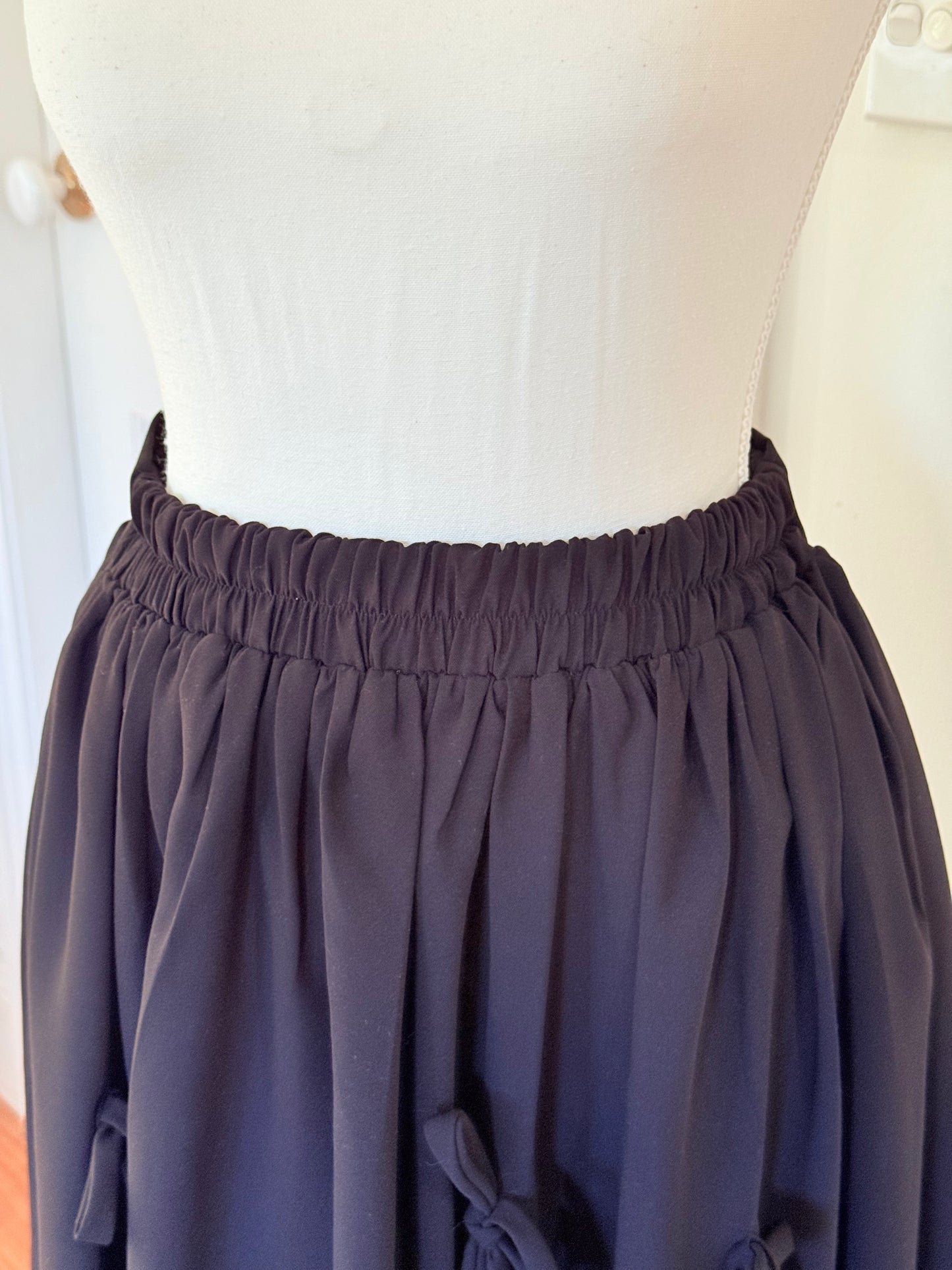 Aiko skirt - Black Cotton x Poly