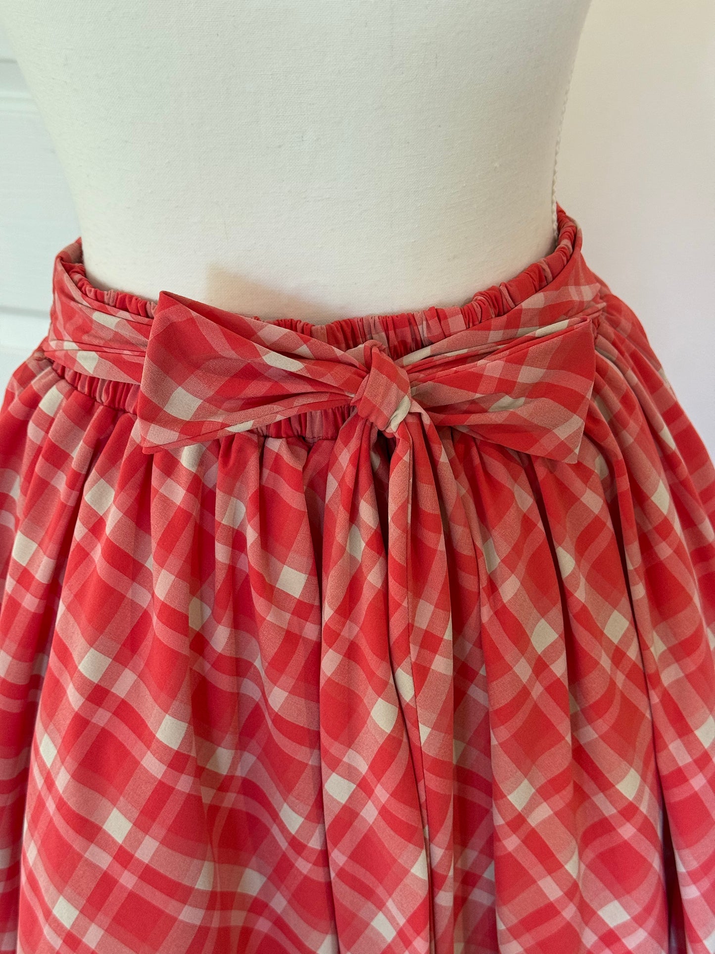 Daisy skirt - Red Picnic Cotton x Poly