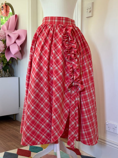 Daisy skirt - Red Picnic Cotton x Poly