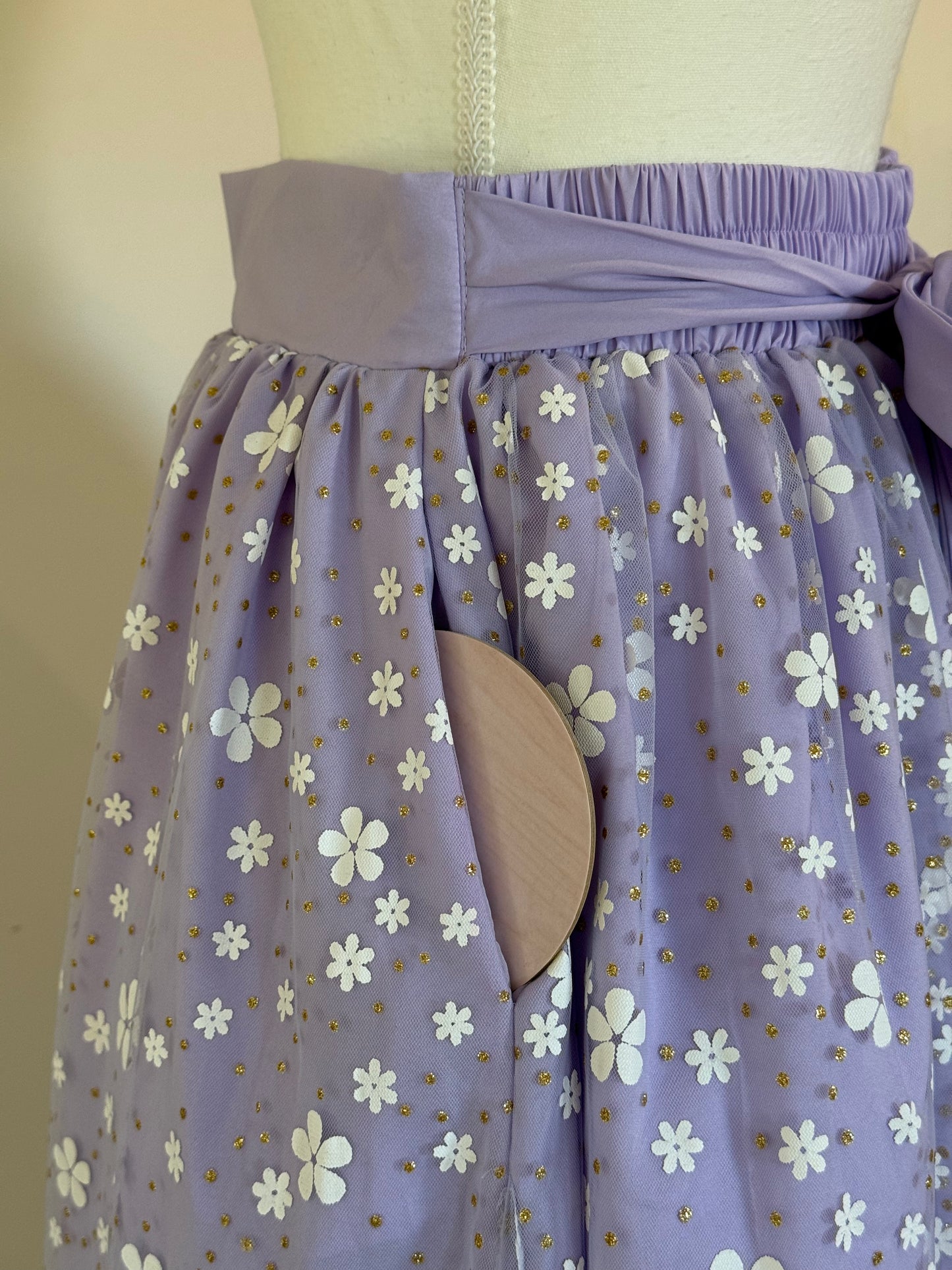 Ruffle skirt - Lavender Floral Tulle