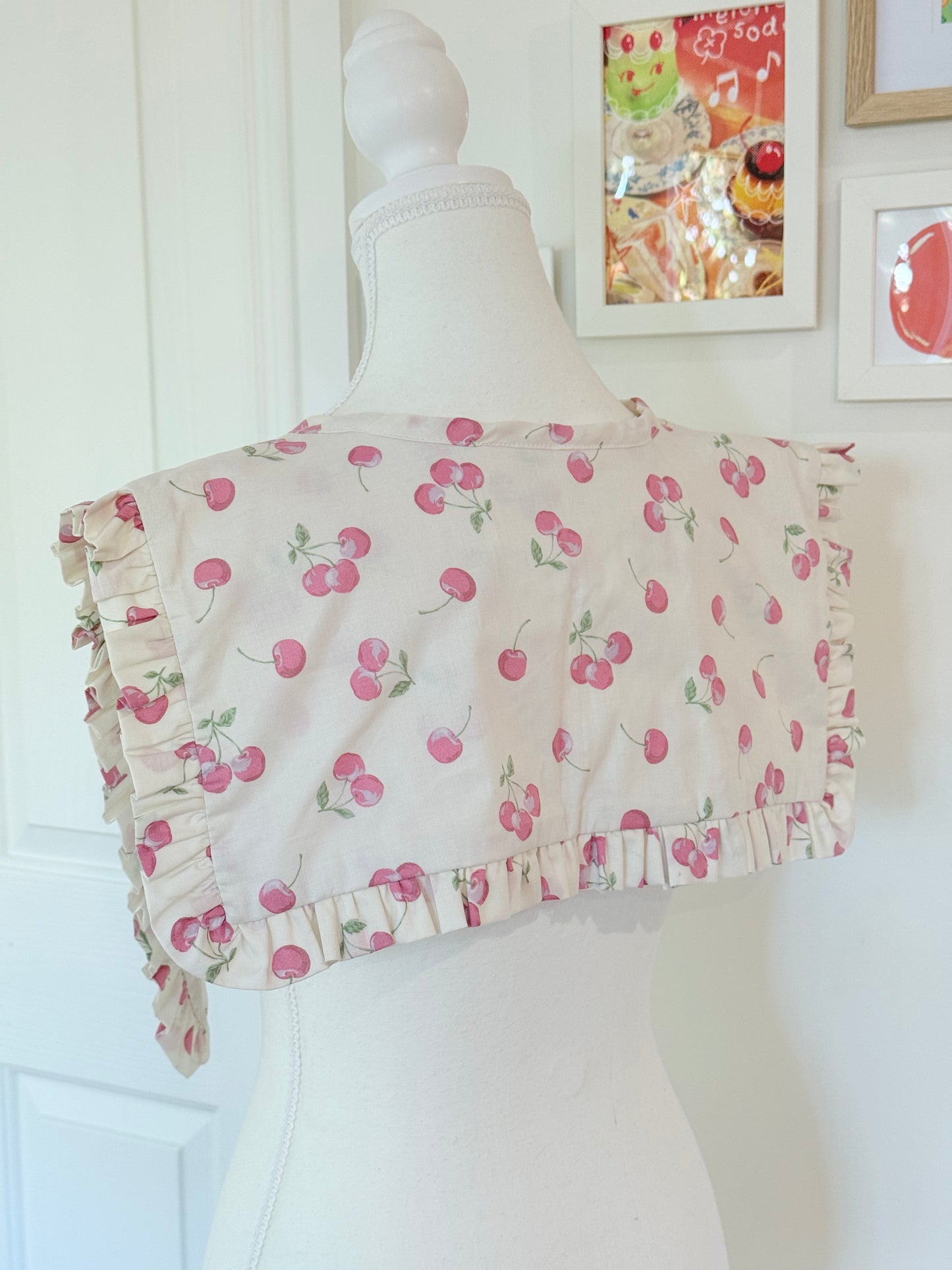 Madoka collar - Cherries Japanese Cotton