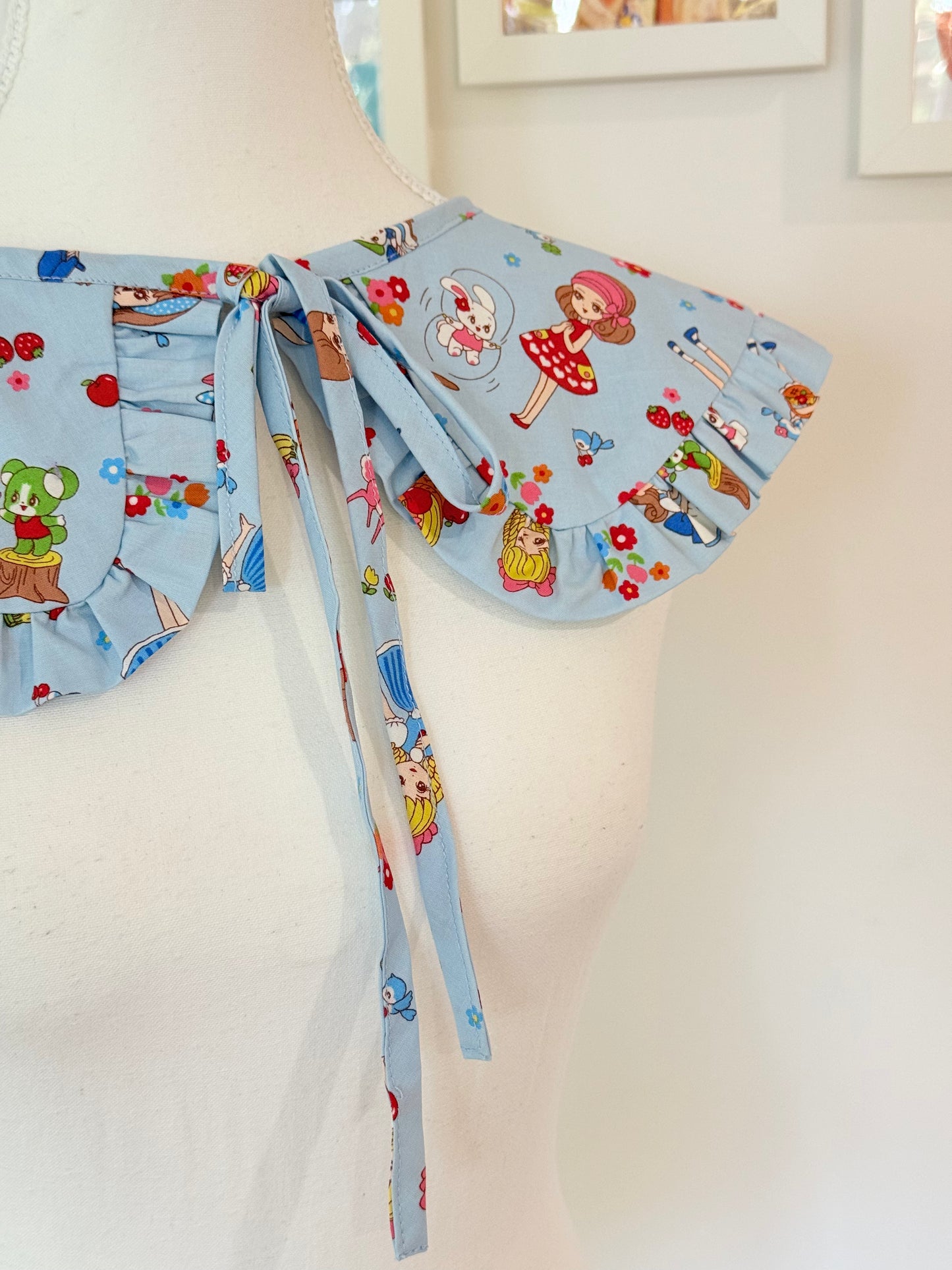 Sailor collar - Animal Friends Japanese Cotton