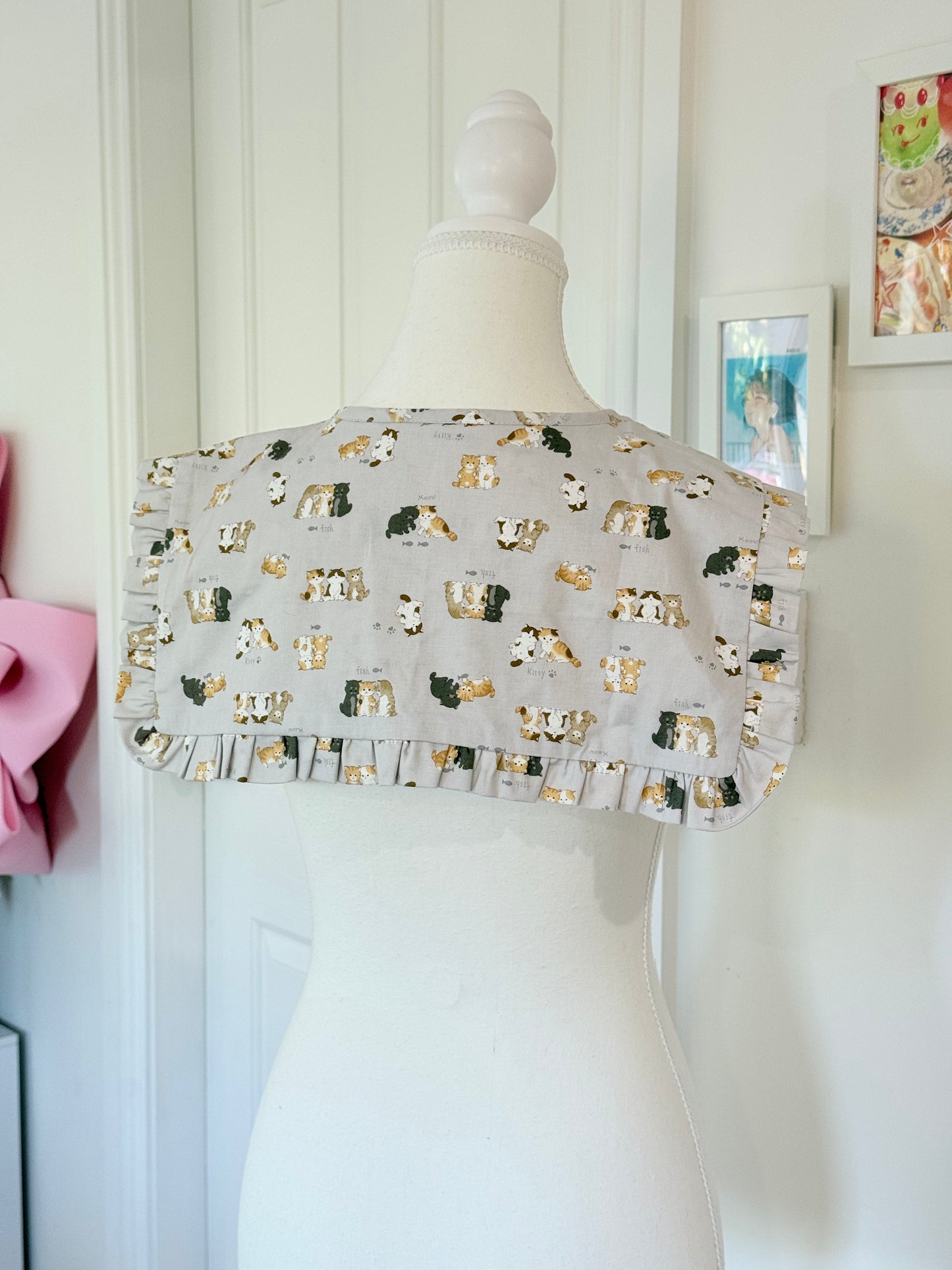 Madoka collar - Cute Kitties Japanese Cotton