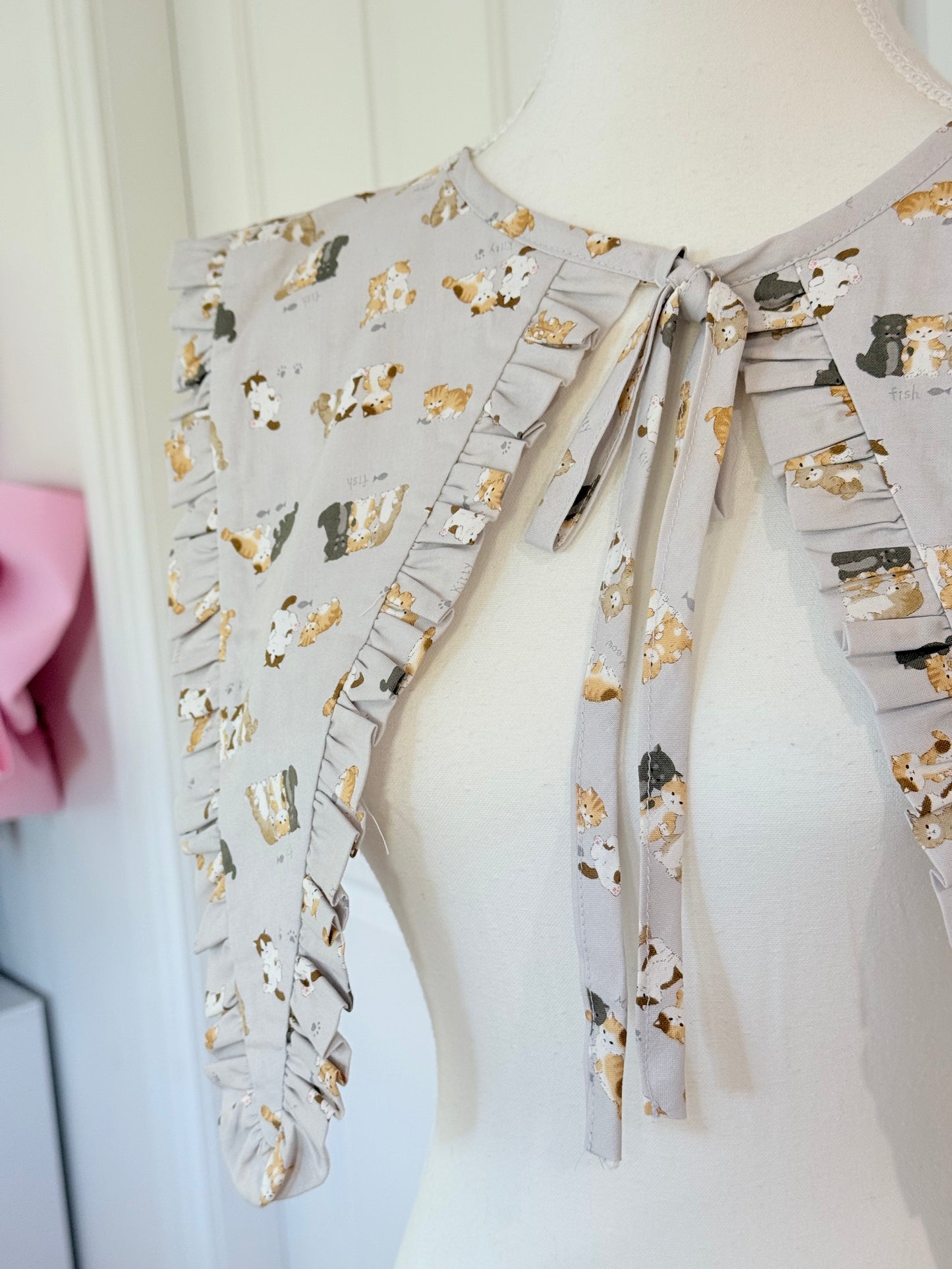 Madoka collar - Cute Kitties Japanese Cotton