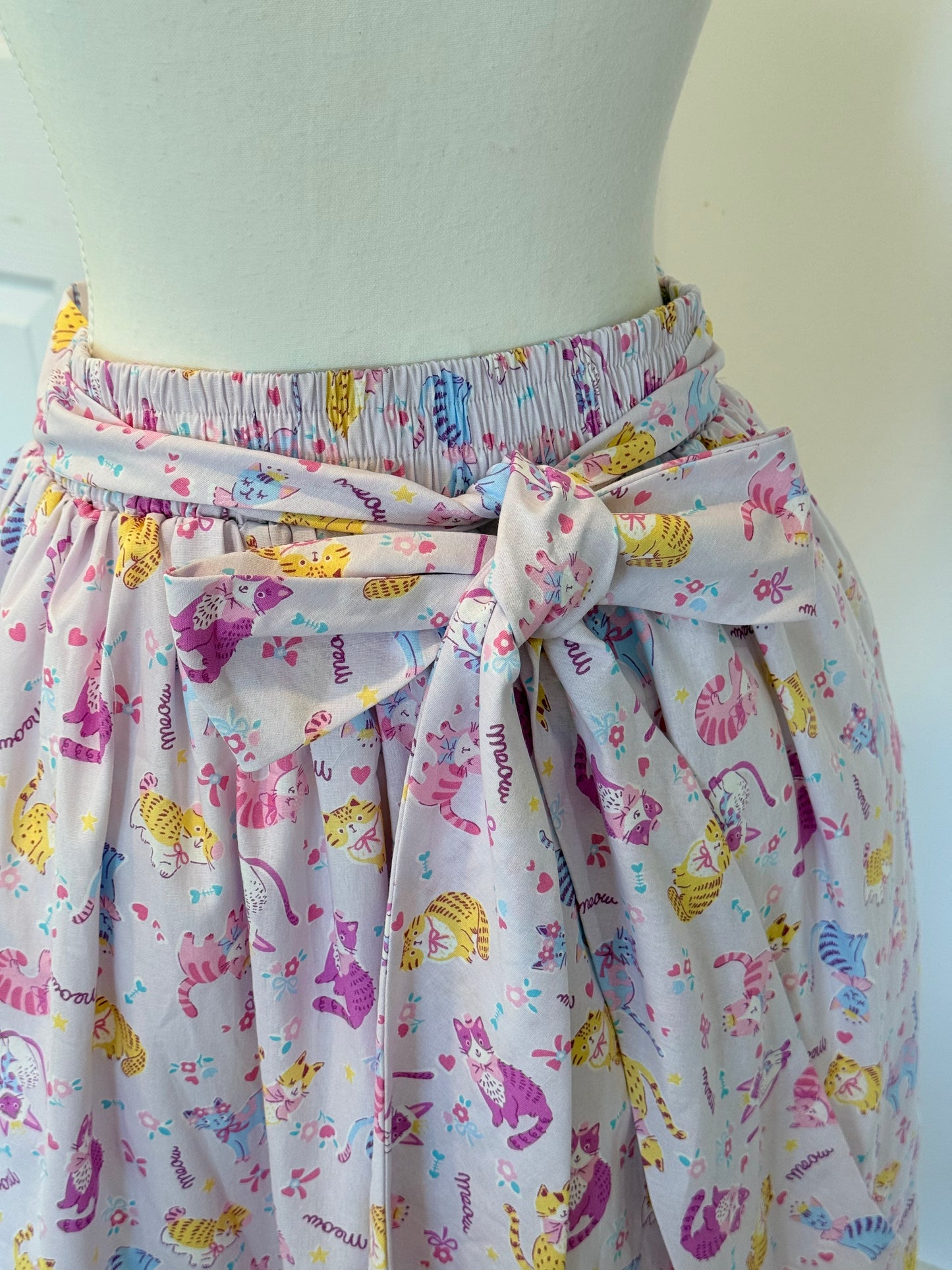 Ruffle skirt - Lavender Japanese Cotton