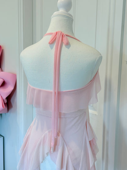 Duotone Jellyfish Overdress - Baby Pink x Pink Tulle Mesh